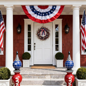 WSTPUPU 22-inch wreath ideal for Independence Day and everyday decor