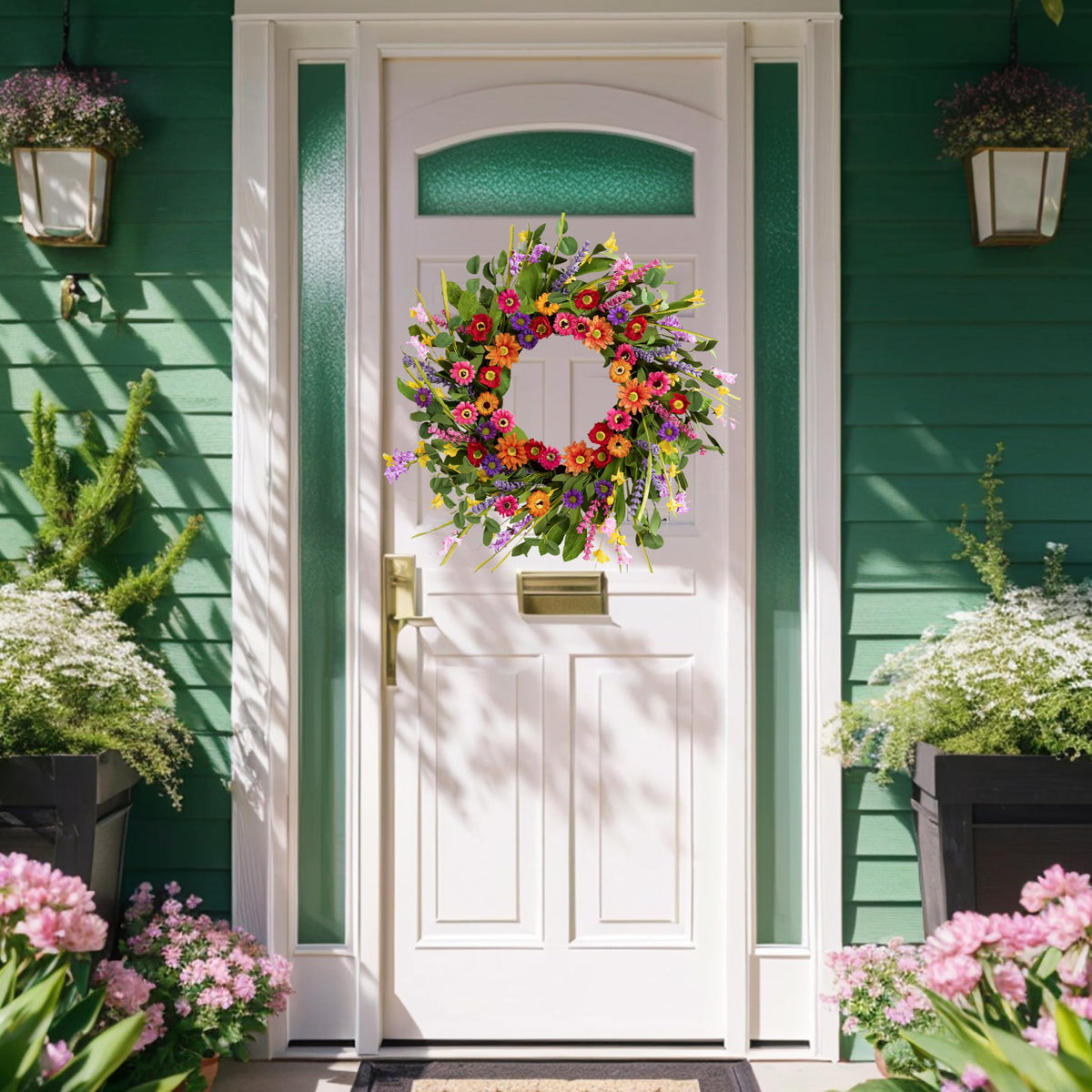 WSTPUPU silk-daisy flowers on a vine base stay securely fixed for lasting display
