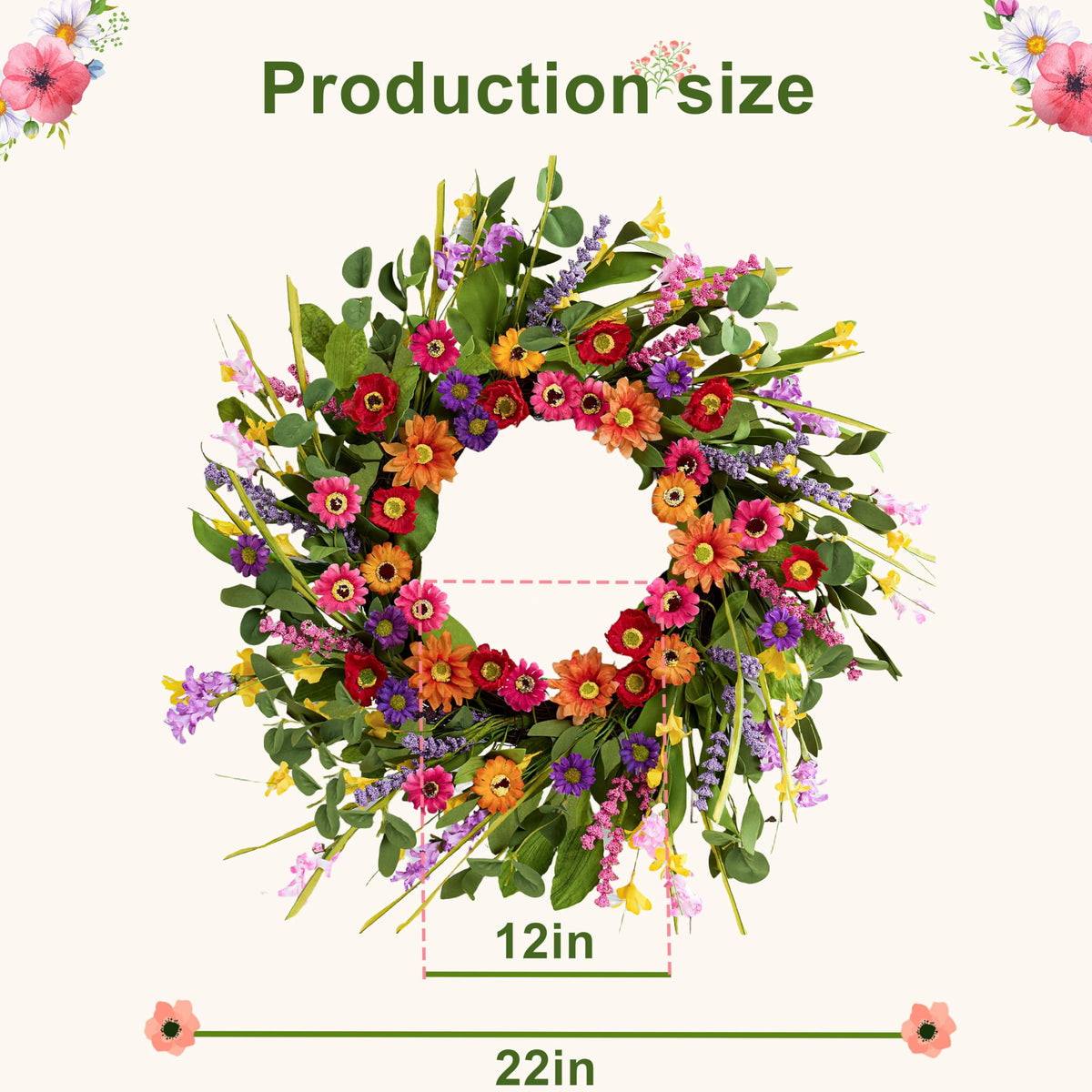 WSTPUPU versatile for front doors, walls, porches, weddings, and home décor