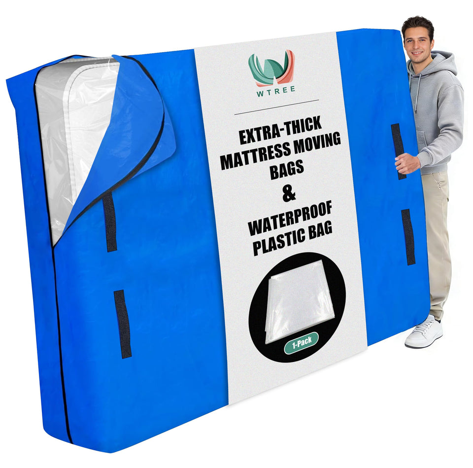 WTREE Double Shield outer bag for secure mattress moving and storage