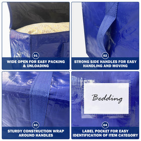 WTREE ergonomic carrying handles simplify lifting during relocation.