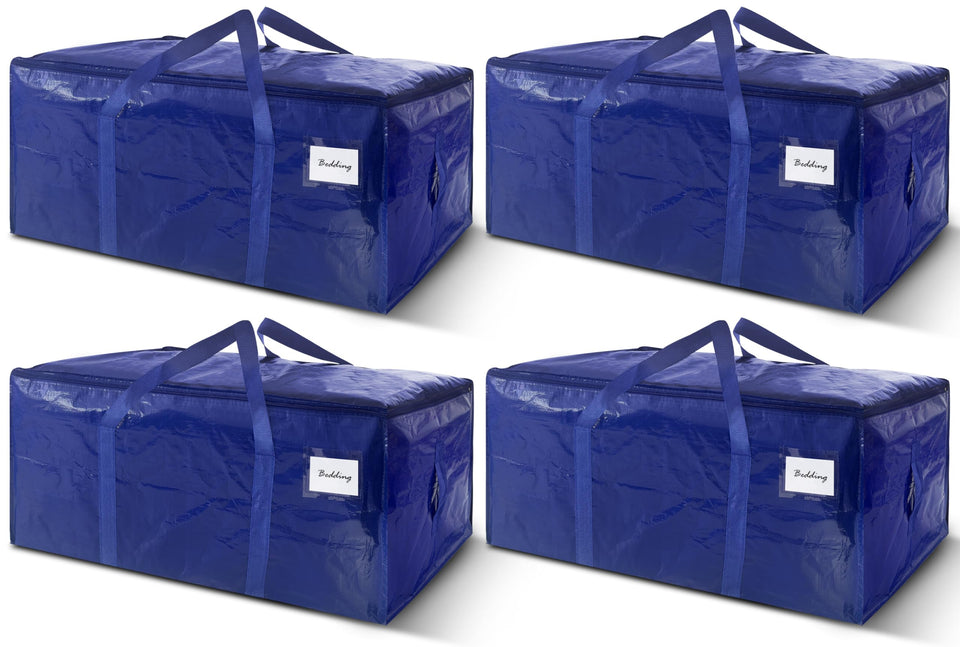 WTREE 40gal heavy-duty moving bag with a strong zipper for secure transport.
