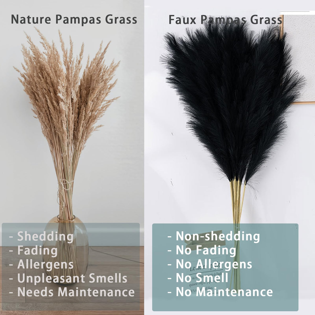 Wttisel pampas grass closeup fluff shows soft texture for stylish decor.