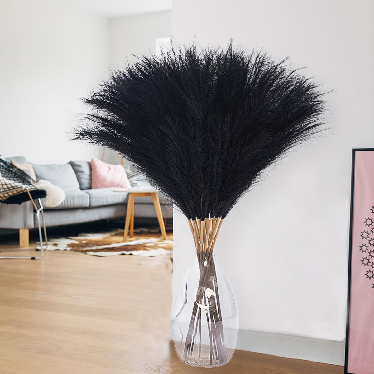 Wttisel pampas grass gift packaging ready-to-gift decor enhancement.