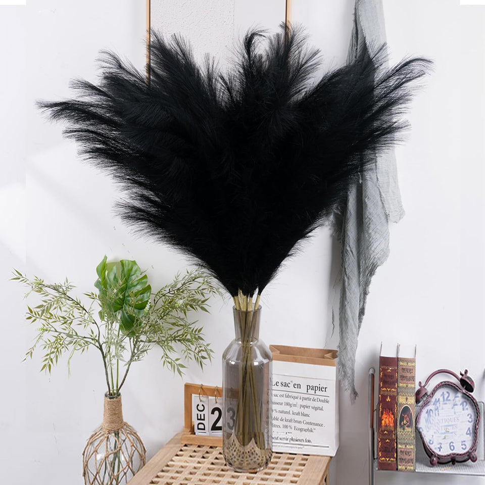 Wttisel pampas grass tall 38in portrait arrangement enhances a centerpiece.