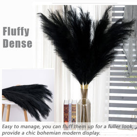 Wttisel pampas grass vase composition demonstrates versatile height for any vase.