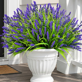 WucaFl faux monkey grass close-up, realistic texture ideal for vibrant outdoor planters.