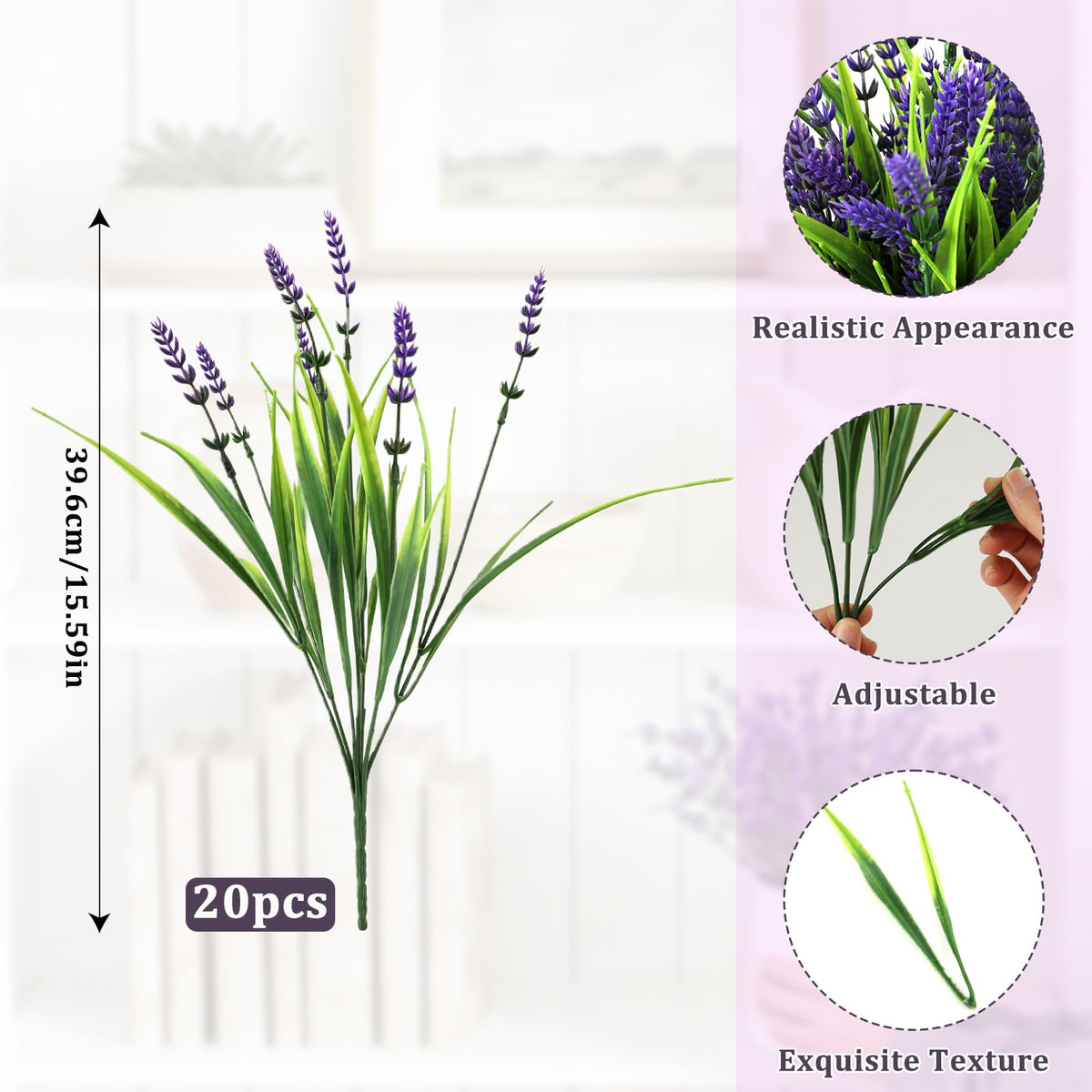 WucaFl UV-resistant artificial plants showing color retention in sun and rain.