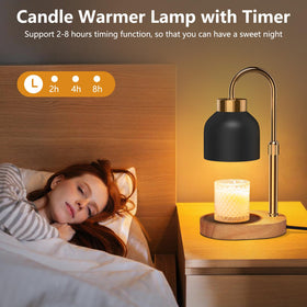 WUEAOA candle warmer lamp shade highlighting safe, sleek design for fragrance diffusion.