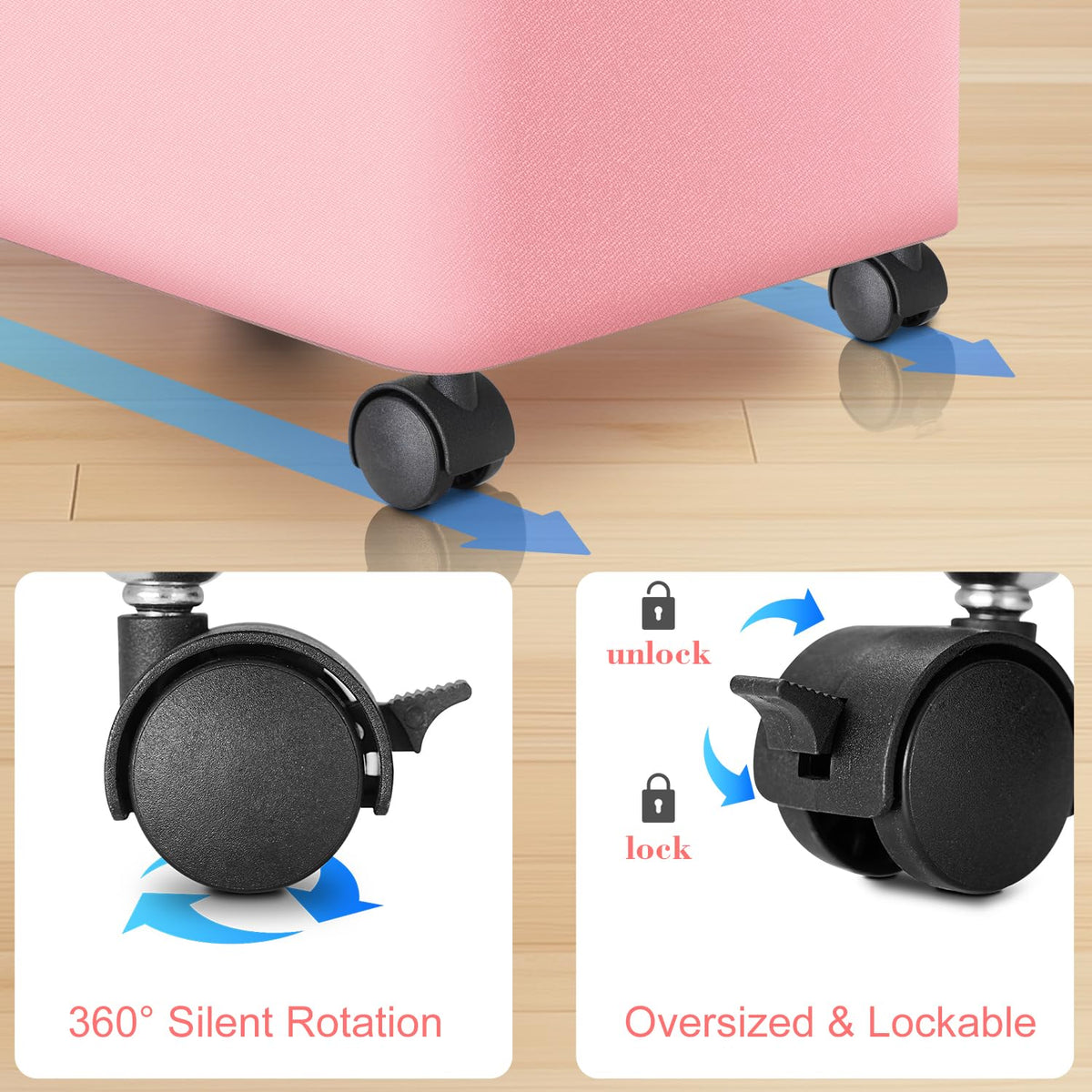 Wuevu bamboo-frame base provides sturdy support for heavy loads