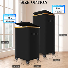 Wuevu Laundry Hamper breathable Oxford fabric resists moisture