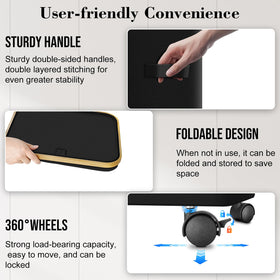 Wuevu Laundry Hamper folded flat for compact under-bed storage