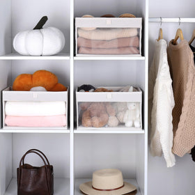 WUIKE multi-purpose storage bin for clothes, towels, books and more.