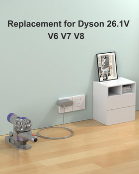 WUKUR Dyson 26V charger compact design fits in tight spaces.