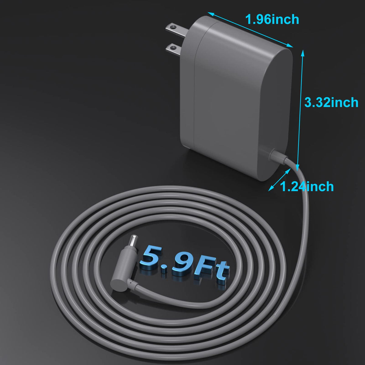 WUKUR Dyson 26V charger compatibility label shows supported models.