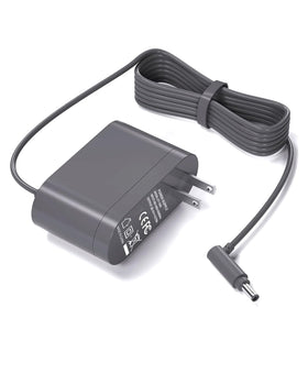 WUKUR Dyson 26V charger plugged into wall for quick home charging.