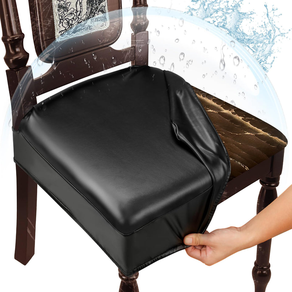 WUSOUPU waterproof chair covers installed on a chair to protect from spills
