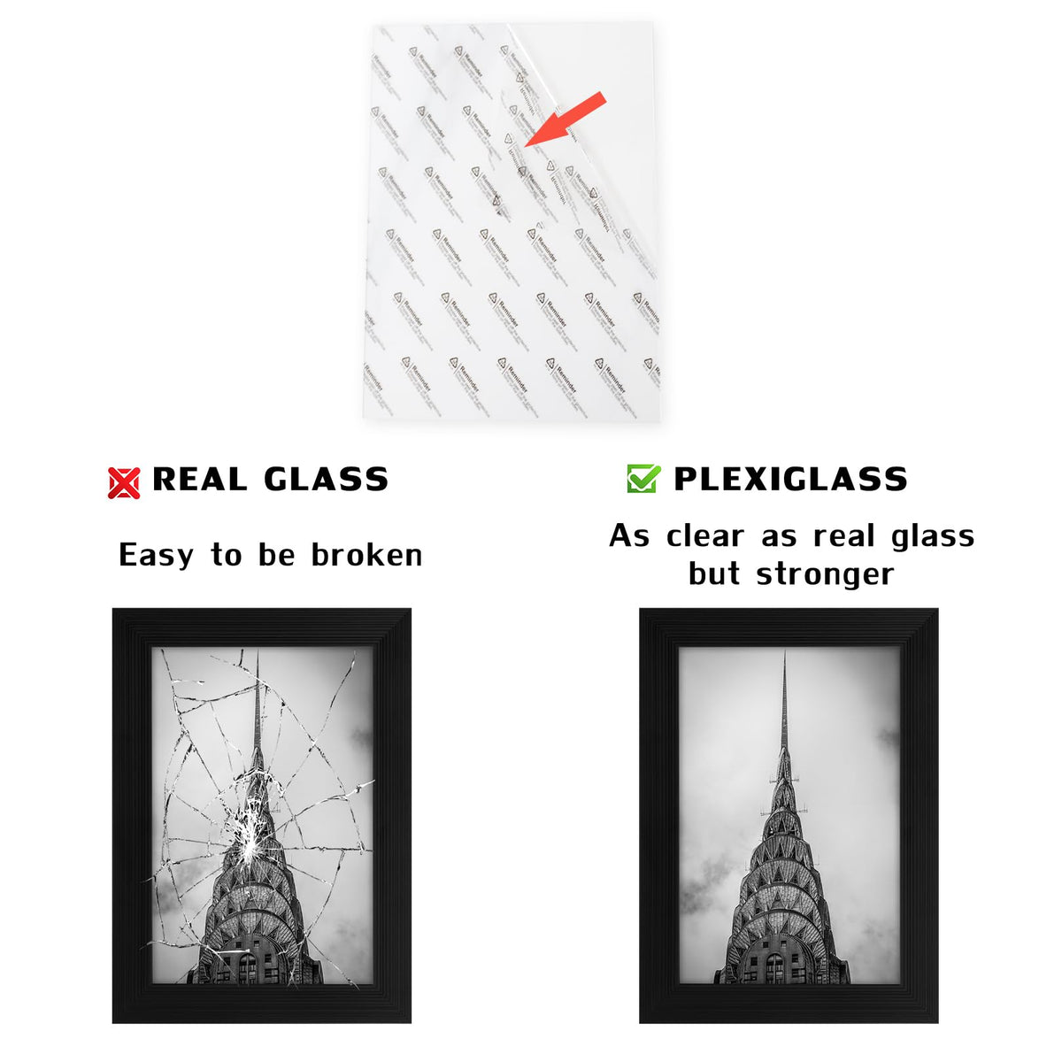 WUTL 5x7 black frame demonstrating durable, long-lasting construction.
