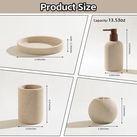 WUUAHOME sandstone tumbler offers spill-resistant cup for drinks or rinsing.