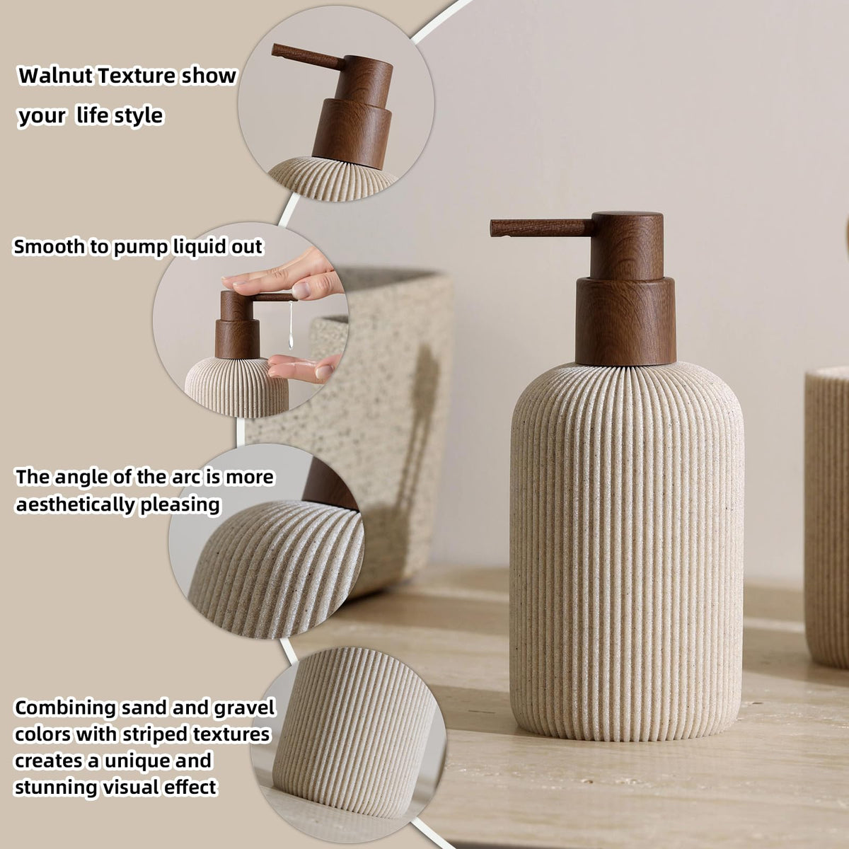 WUUAHOME countertop organization showcases coordinated set for bathroom or kitchen.