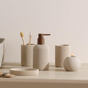 WUUAHOME sandstone stripe finish highlights modern, versatile decor.