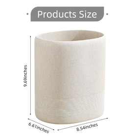 WUUAHOME stone-look finish adds decorative charm while concealing everyday trash