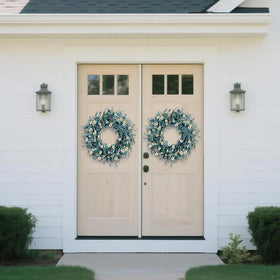 wwmira spring summer farmhouse wreath suits indoor and outdoor spaces.