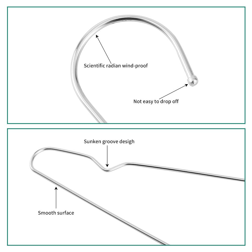 WYCQKL anti-slip groove hanger holds straps securely in place