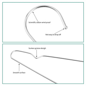WYCQKL anti-slip groove hanger holds straps securely in place