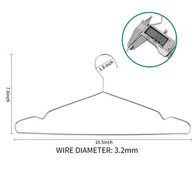 WYCQKL hanger in chrome finish resisting water and rust for moist spaces