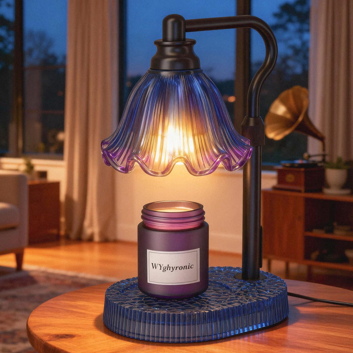WYghyronic Candle Warmer Blue adjustable height for even melting