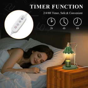 WYghyronic Candle Warmer Lamp shows 4-level dimming for customizable aroma.
