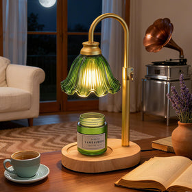 WYghyronic Candle Warmer Lamp base with glass top for flameless fragrance diffusion.