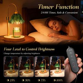 WYghyronic Candle Warmer Lamp height adjustment showcasing adaptable candle height.