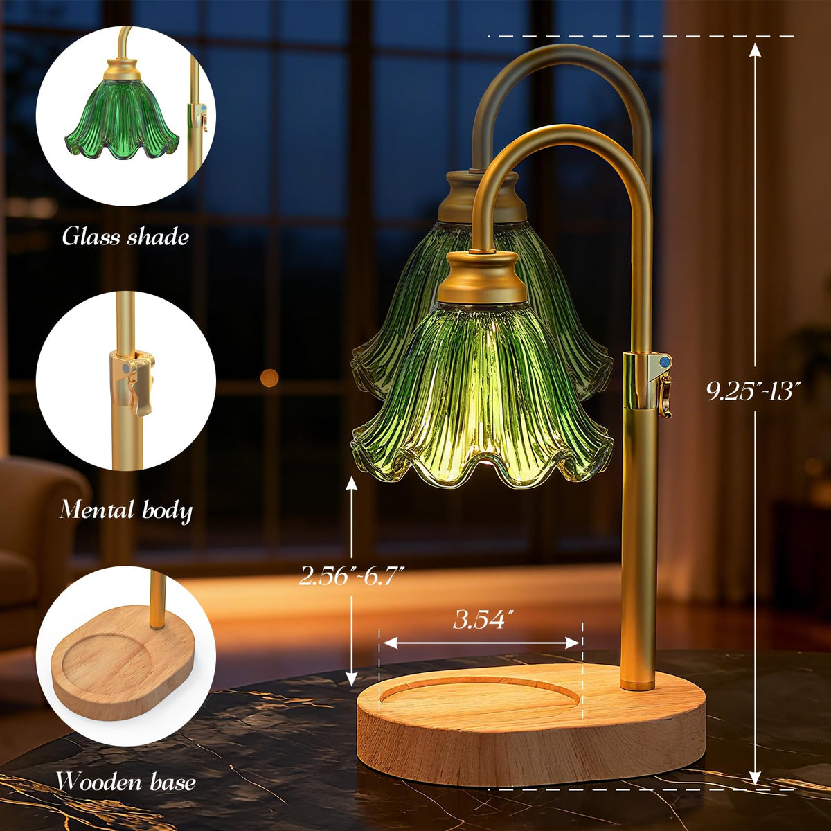 WYghyronic Candle Warmer Lamp timer settings enable precise usage.
