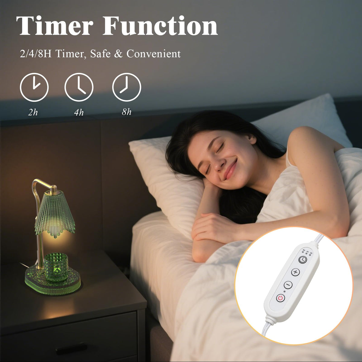 Wyghyronic-modern-design-green-lamp focuses on stable glass base.