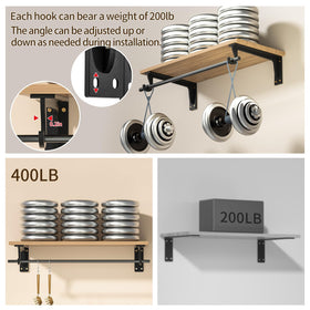 WYGWP 400lb rod support keeps garments secure, even in busy closets