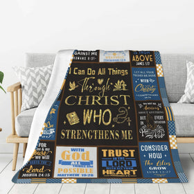 Wyhcxl Christian gift blanket men showcases a thoughtful design, ideal for birthdays or holidays.