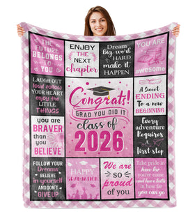 Wyhcxl graduation blanket cozy touch for warm, comforting evenings.