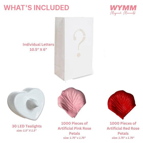 WYMM heart-shaped tealights provide safe flameless glow