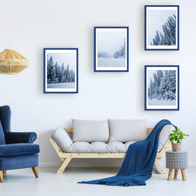 Wyooxoo solid wood frame with shatter-proof PlexiGlass for clear photo viewing