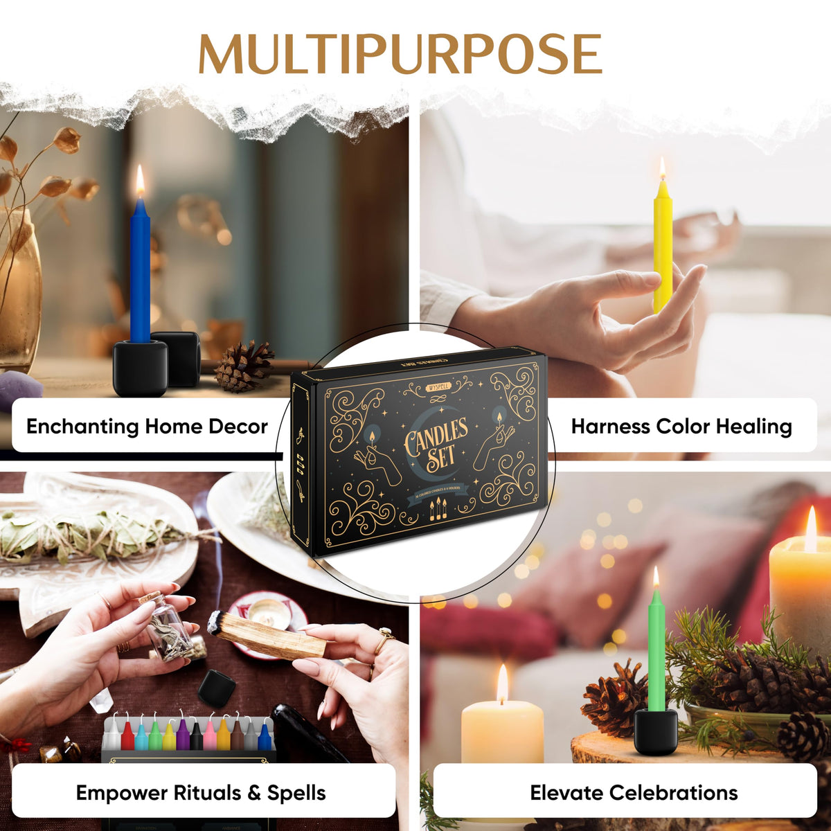 Wyspell gift-ready set ideal for witchy decor and spiritual practice.