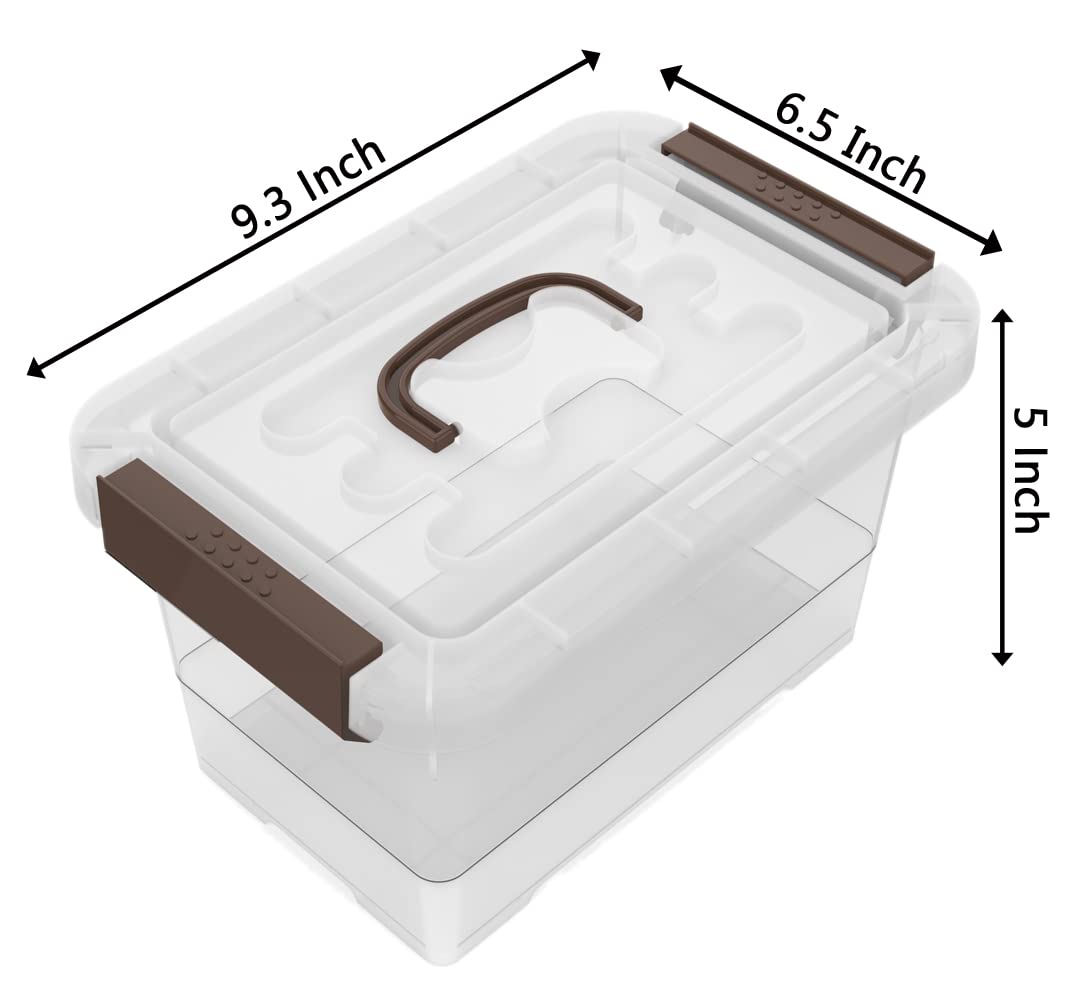 WYT 3.5-quart storage bin with lids for secure, dust-free storage.