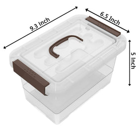 WYT 3.5-quart storage bin with lids for secure, dust-free storage.
