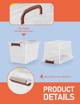 WYT 32 qt stackable design optimizes space in any room