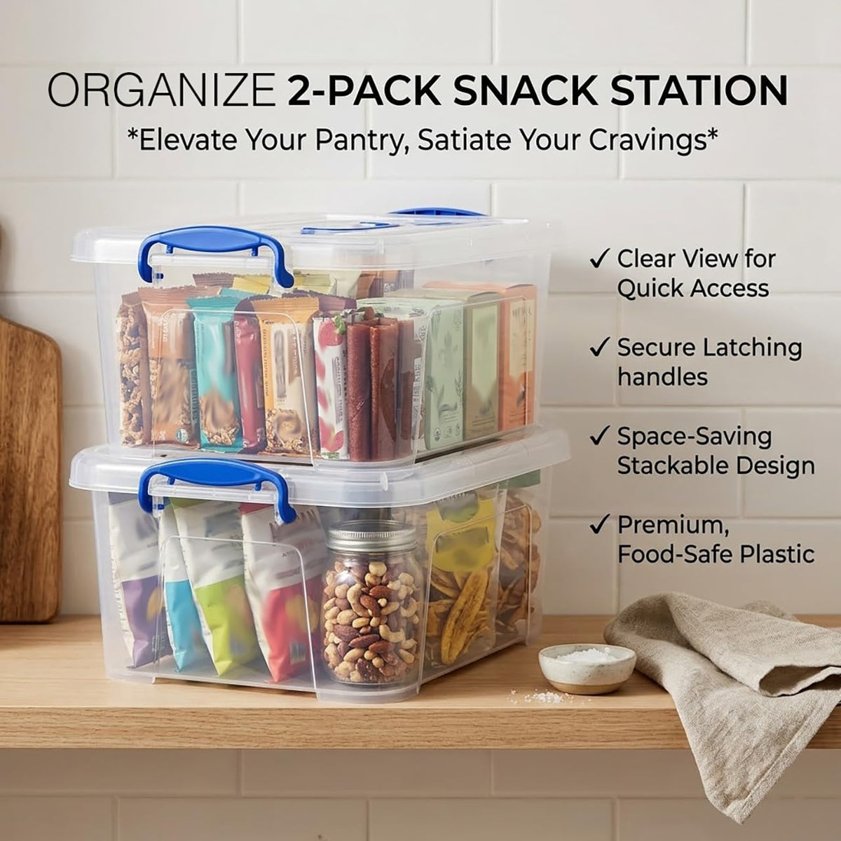 WYT durable clear box with secure latches protects contents during use