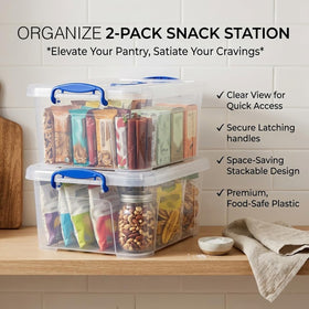 WYT durable clear box with secure latches protects contents during use