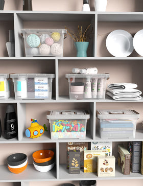 WYT durable plastic bins with secure latches for long-term use.
