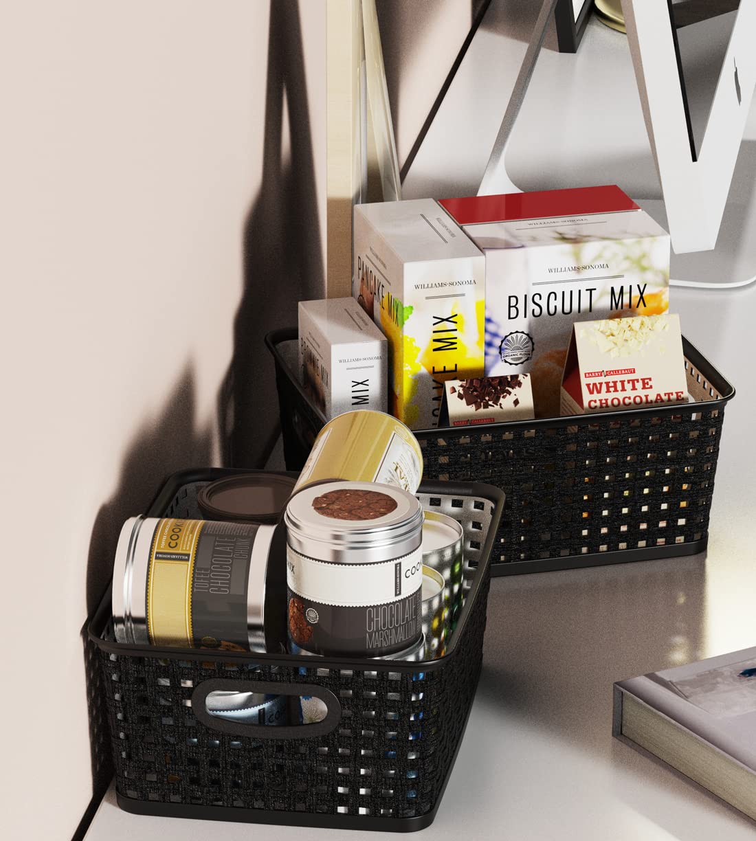 WYT lightweight, durable basket for quick transport around home.