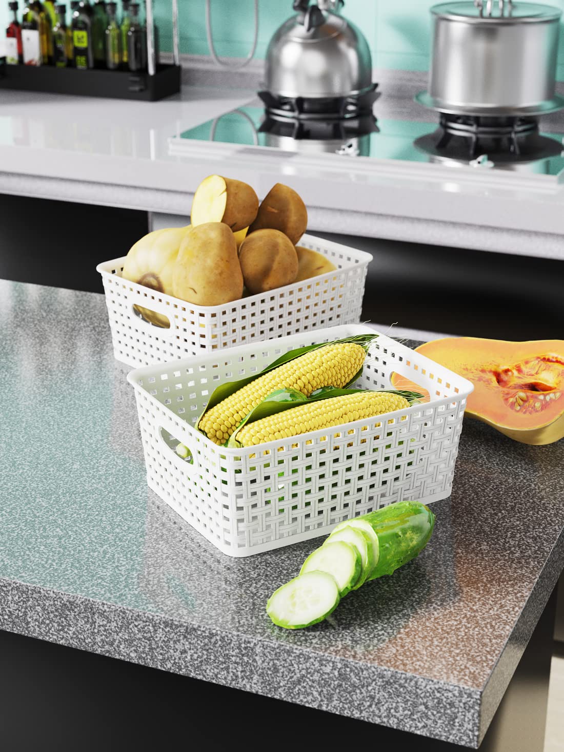 WYT multi-purpose organizer basket great for toys, magazines, and linens.
